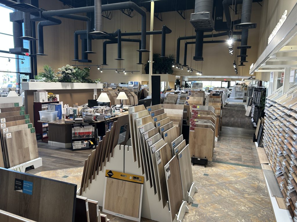 Cloud Floor & Home Las Vegas showroom flooring displays