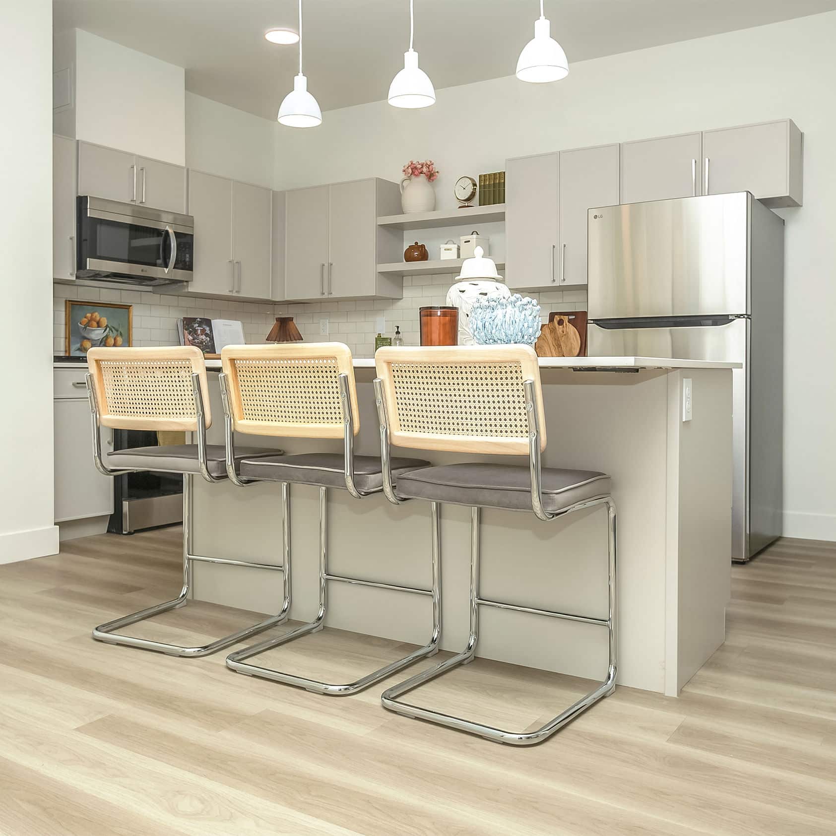 Doe Mountain Powell 2.5mm Luxury Vinyl Flooring installed in a bright room, Bering Floors & Coverings, SKU 11003-0103