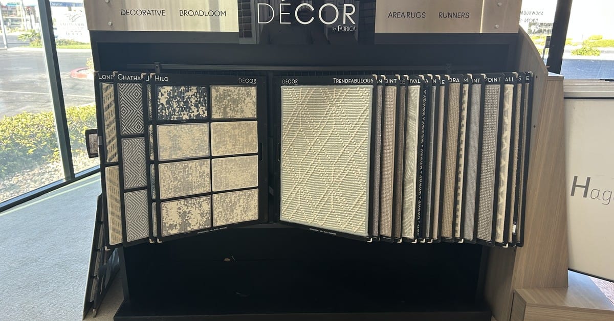 Tile and decor display, Cloud Floor & Home showroom Las Vegas