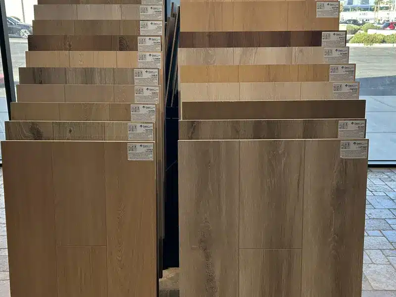 GemCore Lakeshore laminate flooring samples in our Las Vegas showroom